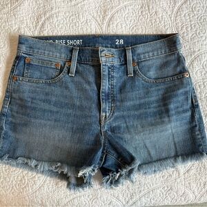 J. Crew Blue Jean Shorts Classic Cut-Off Style